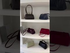 Top Grain Oil-Waxed Cowhide Folded Edge Boston Bag