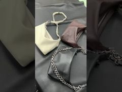 Top-Grain Cowhide Natural Crease Chain Bag (Shoulder & Crossbody)