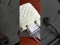 Top-Grain Oil-Waxed Cowhide Luxury Designer Bag Quilted Chain Bucket Bag 