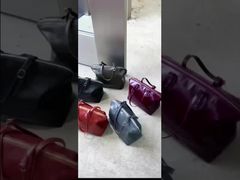 Top-Grain Oil-Waxed Cowhide Handbag large capacity genuine leather shoulder bag