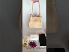 Minimalist Bag Sheepskin Woven genuine leather Small Square Bag Handbag Crossbody