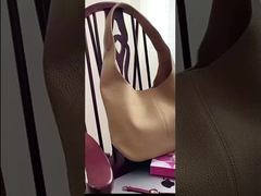 Genuine Leather Top-grain cowhide Lazy Style Large-capacity Tote Bag women's  shoulder bag 