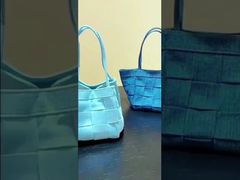 Denim Canvas Woven Basket Tote Bag women's fashion handbag crossbody bag shoulder bag