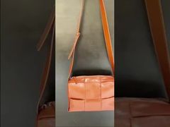 Minimalist Vintage Bag Top-Grain Oil-Waxed Cowhide Woven genuine leather crossbody bag